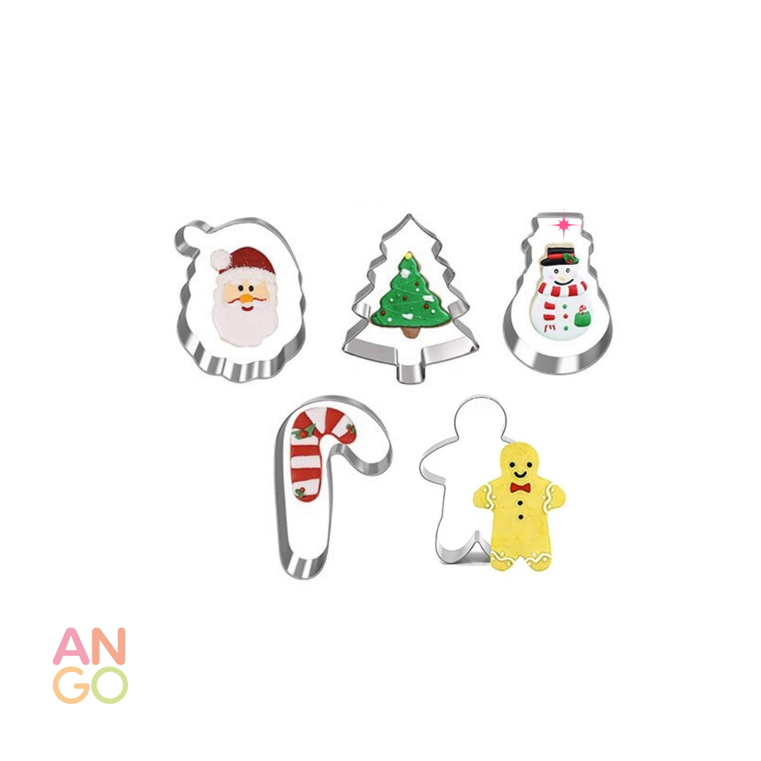Cortapastas Navidad Cortadores De Galletas Navideños - Pareja De Jengibre Set X2 | LOTO 3D Moldes De Galletas Navidad